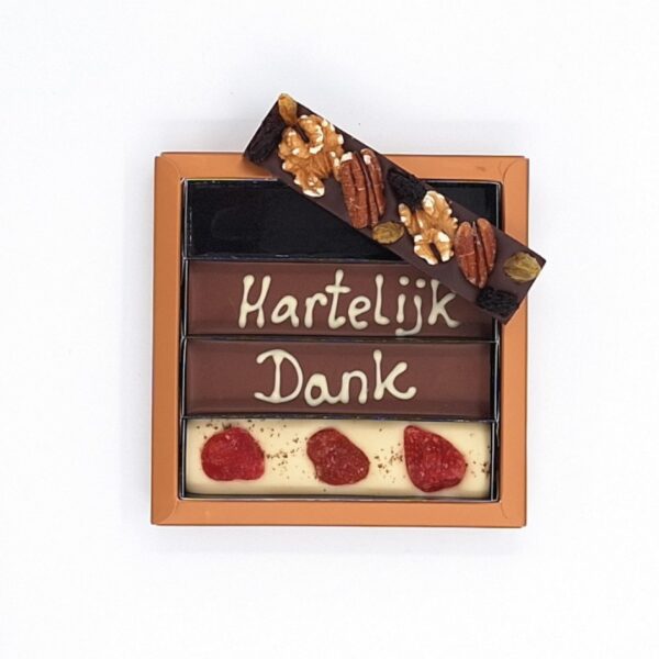 4 reepjes<br> 'Hartelijk dank'