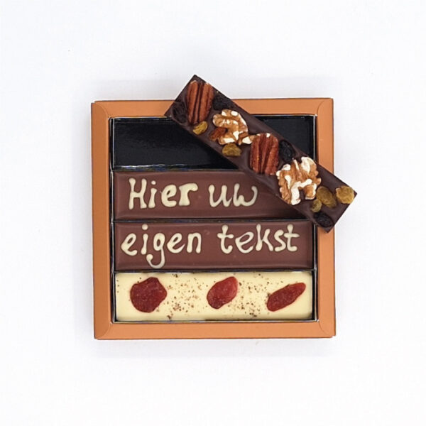4 reepjes <br>met eigen tekst